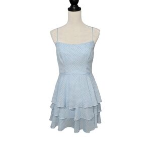 B. Darlin light blue fit and flare mini dress size 7/8